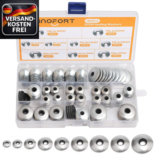 Epdm dichtscheiben set 180 - dichtscheiben,