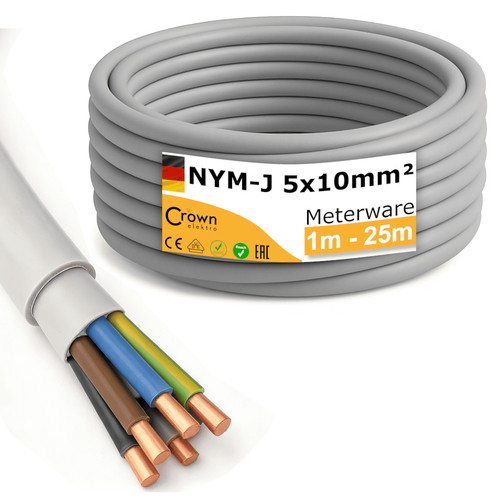 Nym kabel 5x10mm meterware - kabel,